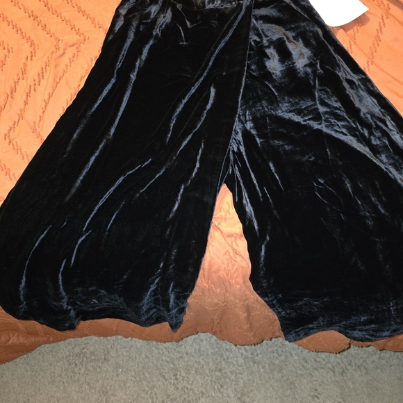 Pt01 Pants - Pt01 Midnight Velvet Wide Leg Pants